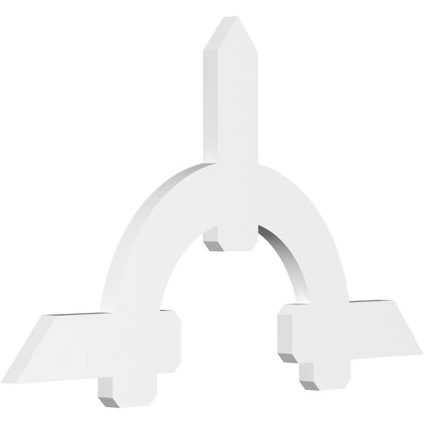 Ekena Millwork Ericson Architectural Grade PVC Gable Bracket, 60"W x 35"H x 2"D x 6"F, 14/12 Pitch GBP060X35X0206ERI00 - main